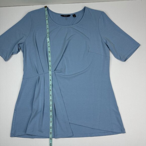 Betabrand Women’s‎ NWT Glacier Blue Short Sleeve Scoop Neck Christine Top S/C39 - Picture 9 of 13